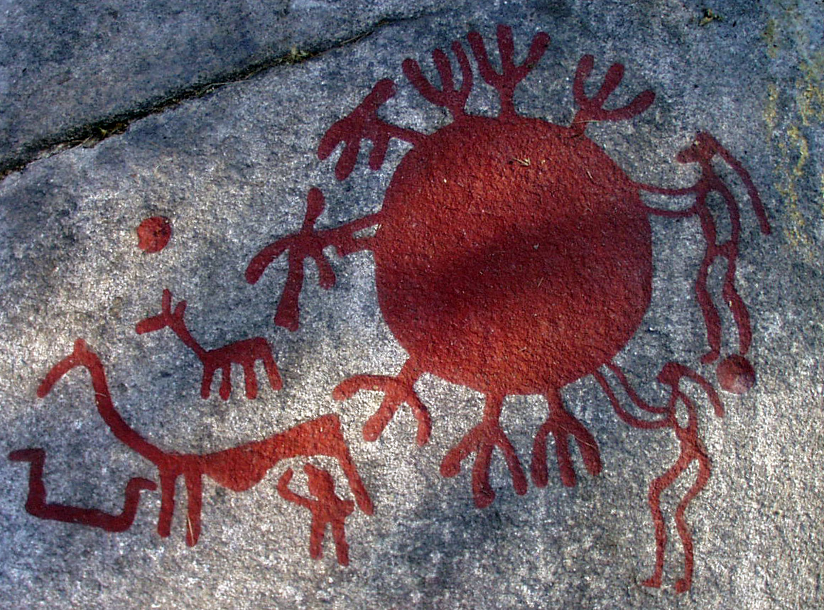 kvinnor vid solen Aspeberget